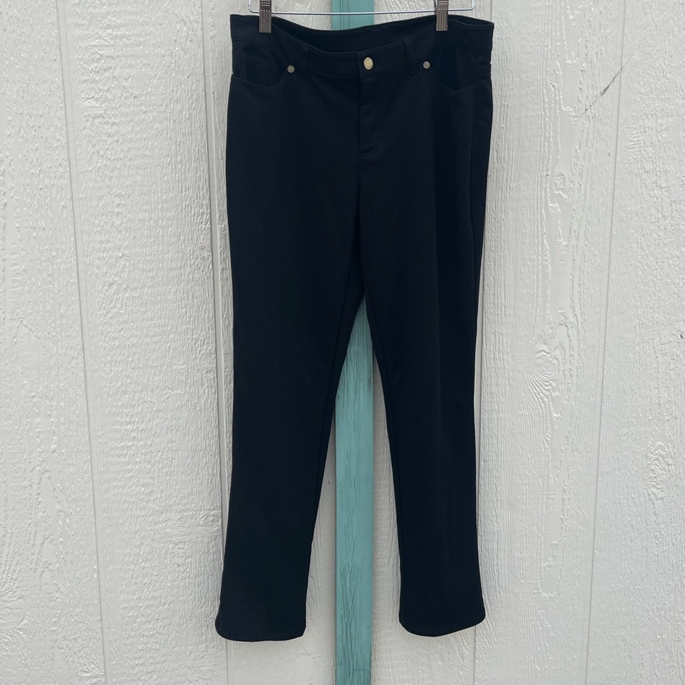 Anne Klein Black Stretchy Work Pants 8